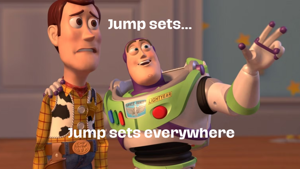 Jump sets everywhere meme